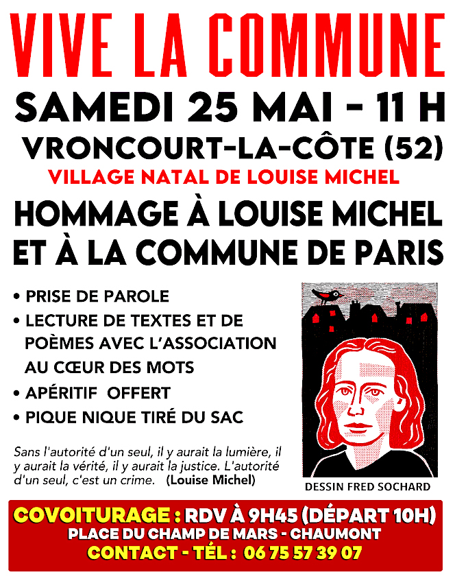 Hommage à Louise Michel et à la Commune de Paris