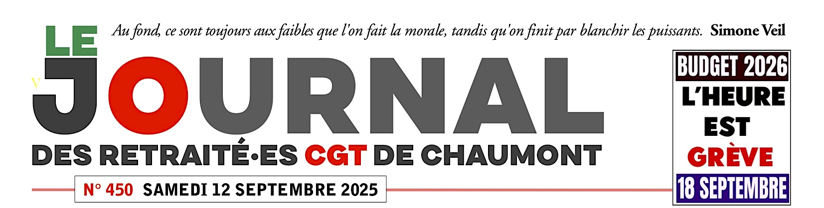 Journal des retraités N°450