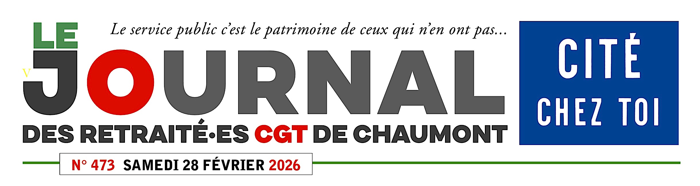 Journal des retraités N°473
