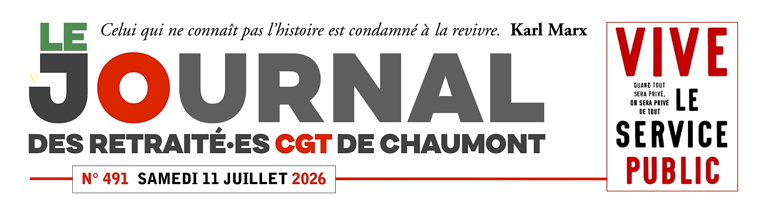 Journal des retraités N°491