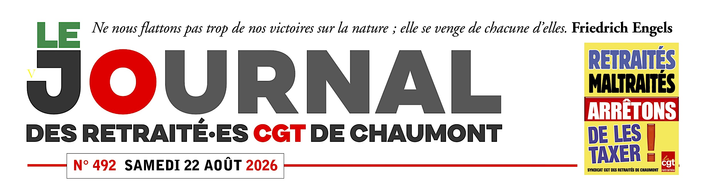 Journal des retraités N°492